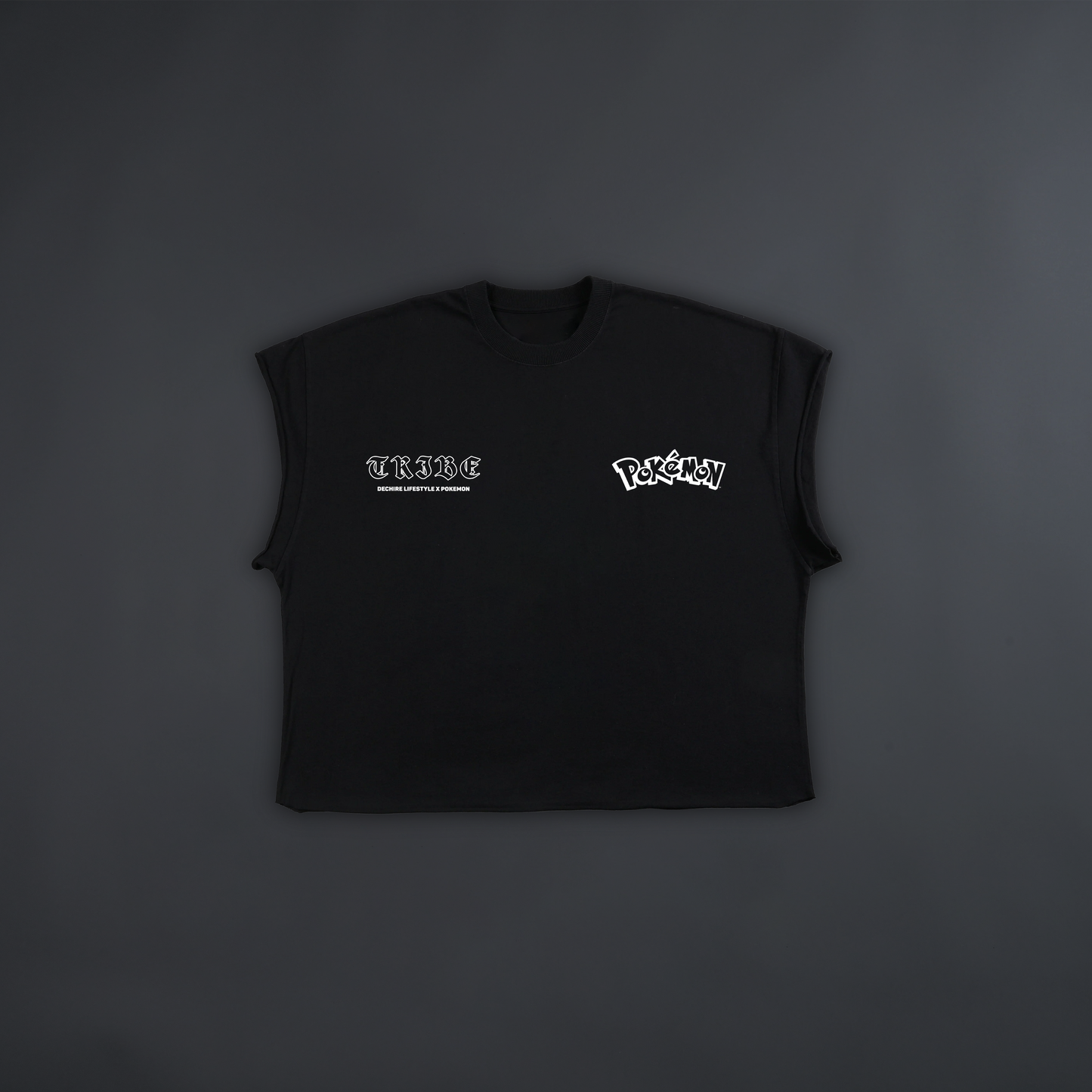 CHARIZARD 'LIMITED' BOX CUT MUSCLE TANK IN WHITE