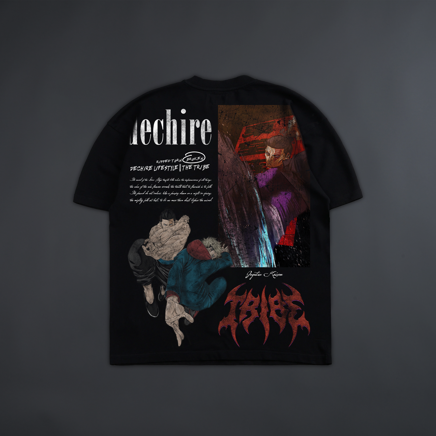 AOI TODO 'LIMITED' 6oz OVERSIZED TEE IN BLACK