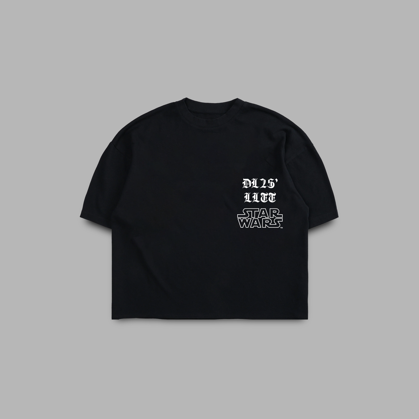 POWER OF THE DARK SIDE '1 0F 100' SS BOXY TEE IN BLACK