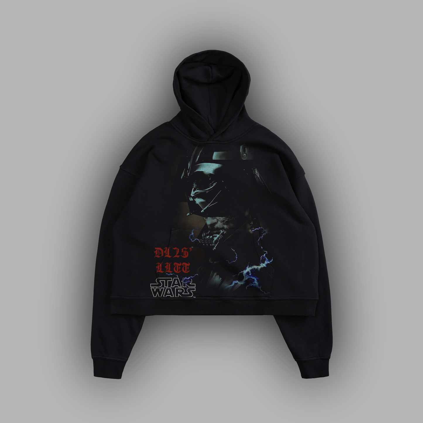 PAIN, PASSION, REBIRTH "LIMITED" BOX CUT HOODIE IN CHARCOAL