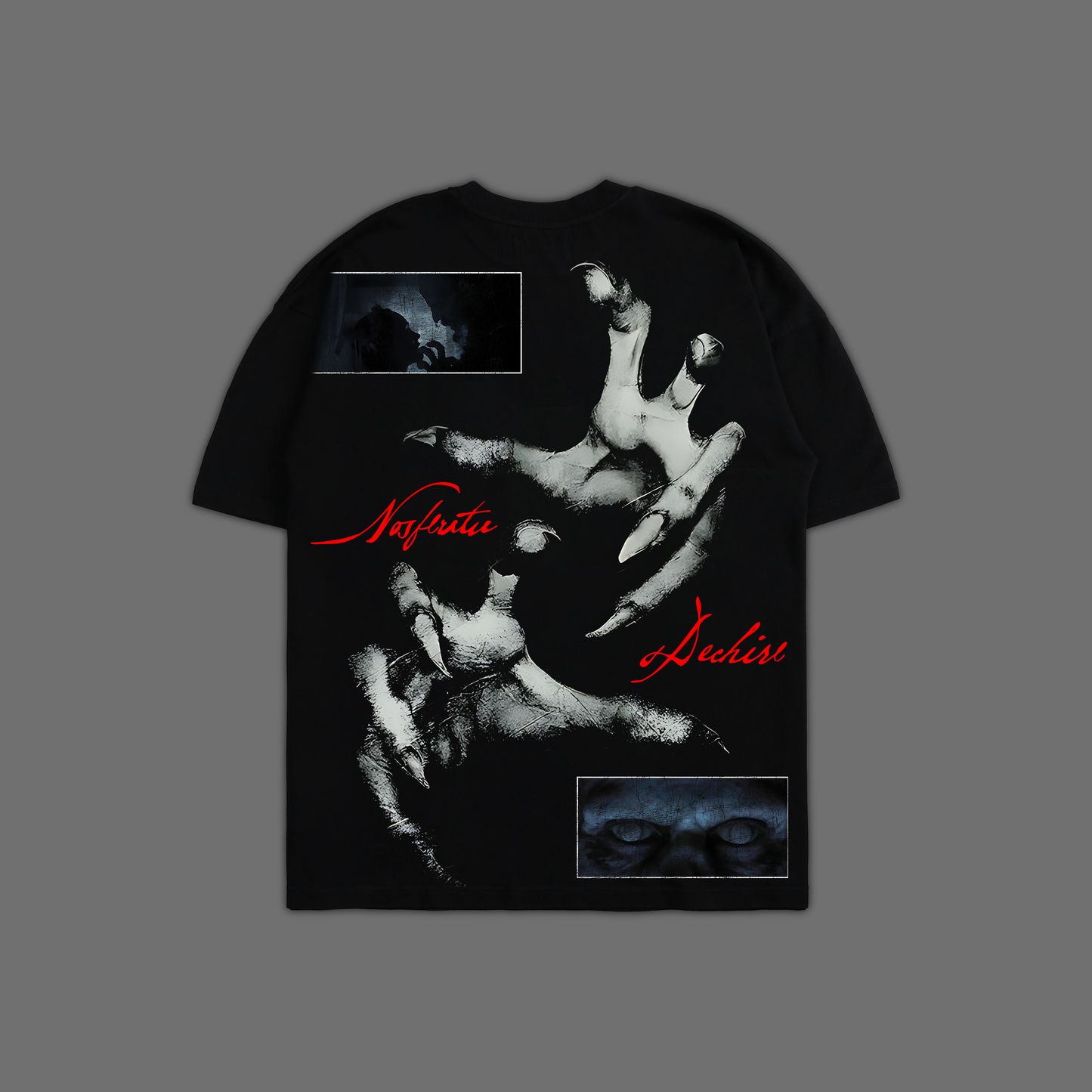NOSFERATU '128 YEARS OF DRACULA EDITION' OVERSIZED TEE IN BLACK