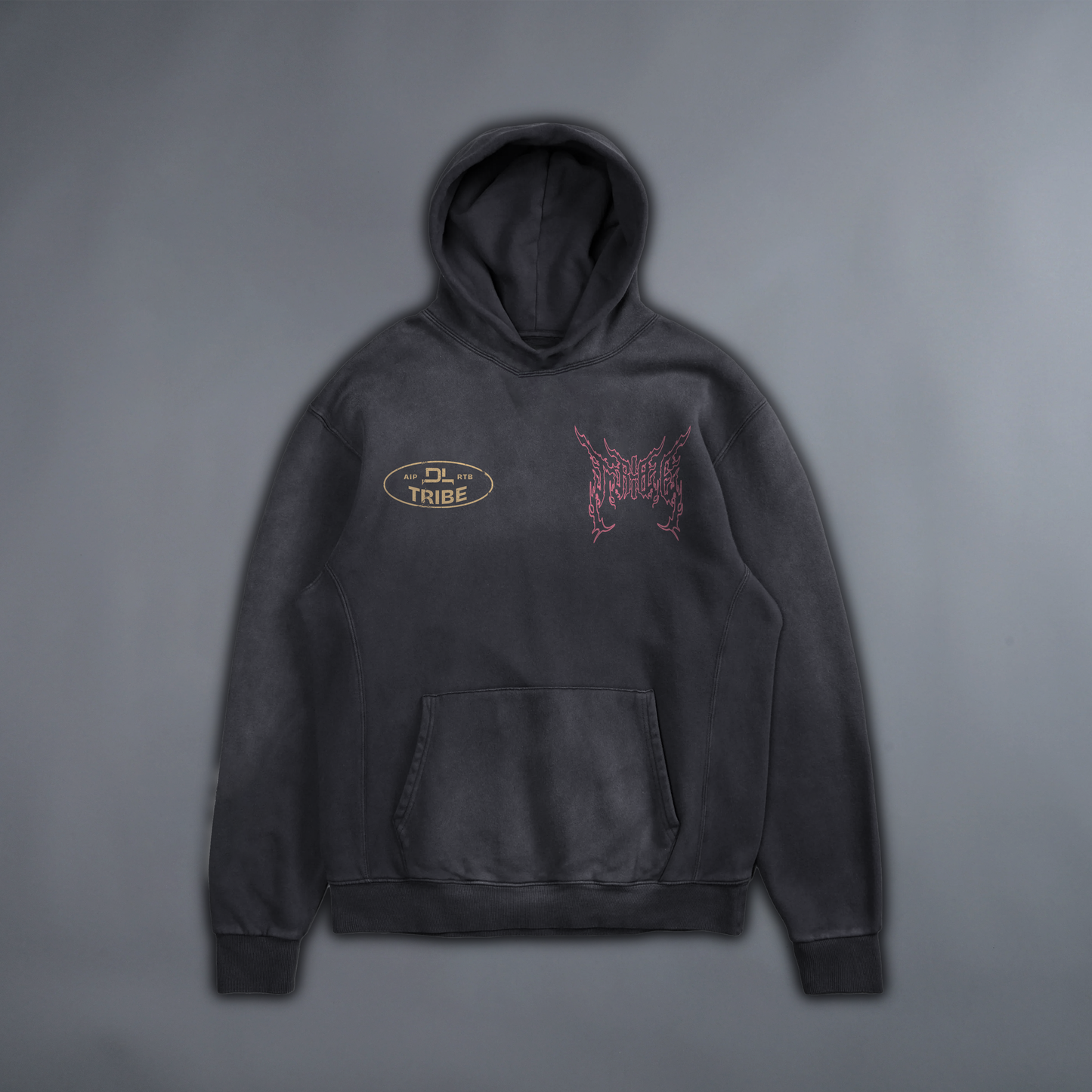 WATCHMEN: THE END IS NOW 'LIMITED' OVERSIZED RETRO HOODIE IN WASHED BLACK