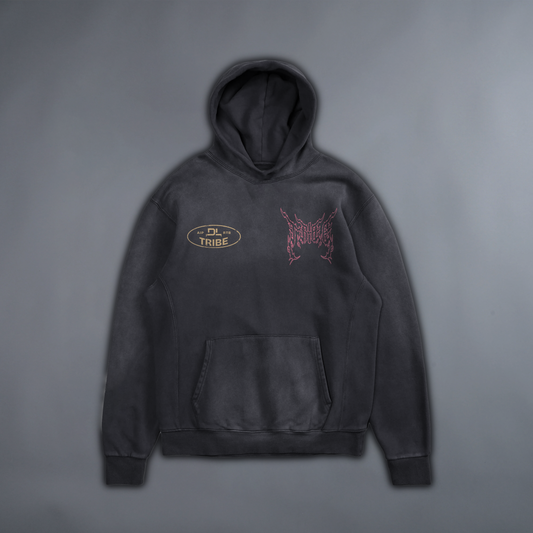 WATCHMEN: THE END IS NOW 'LIMITED' OVERSIZED RETRO HOODIE IN WASHED BLACK