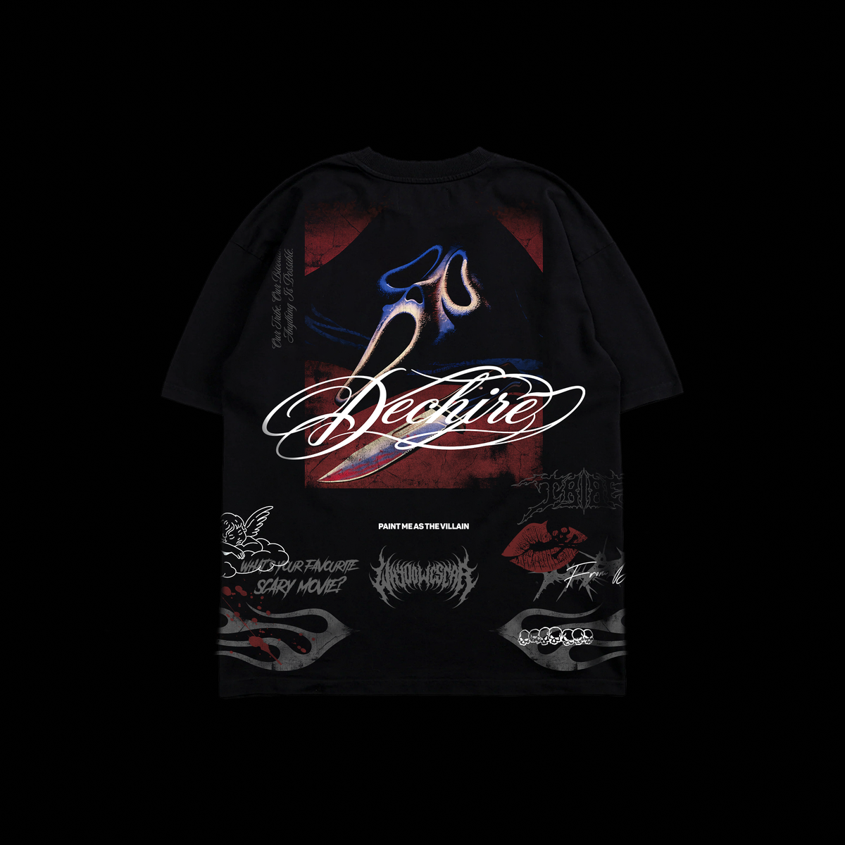 SCREAAAAM '1 OF 500' OS TEE IN BLACK