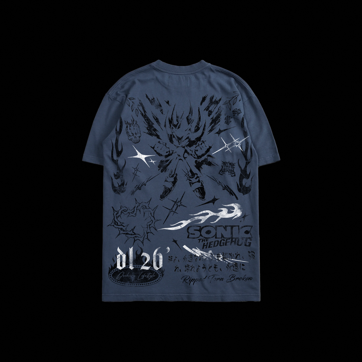 GOTTA GO FAST! 'LIMITED' OS TEE IN FROST BLUE & MAUVE PURPLE