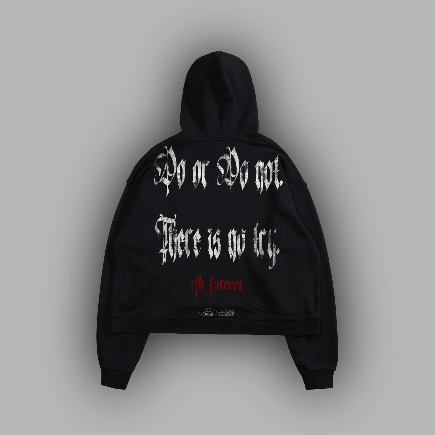 MASTER YODA "LIMITED" BOX CUT HOODIE IN CHARCOAL