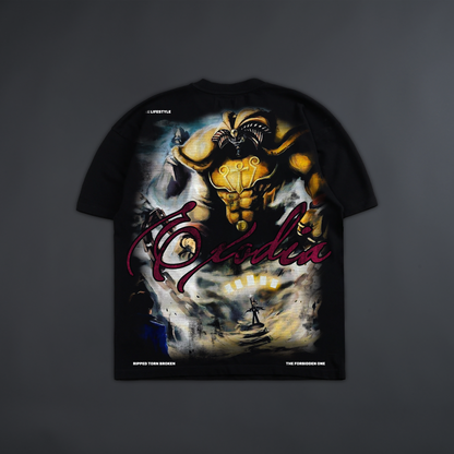 EXODIA: THE FORBIDDEN ONE 'LIMITED' OVERSIZED TEE IN BLACK