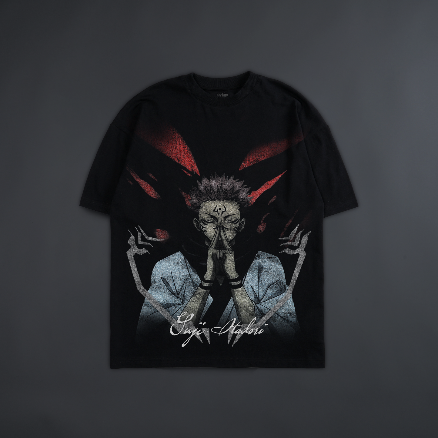 YUJI ITADORI '1 OF 200' OVERSIZED TEE IN BLACK